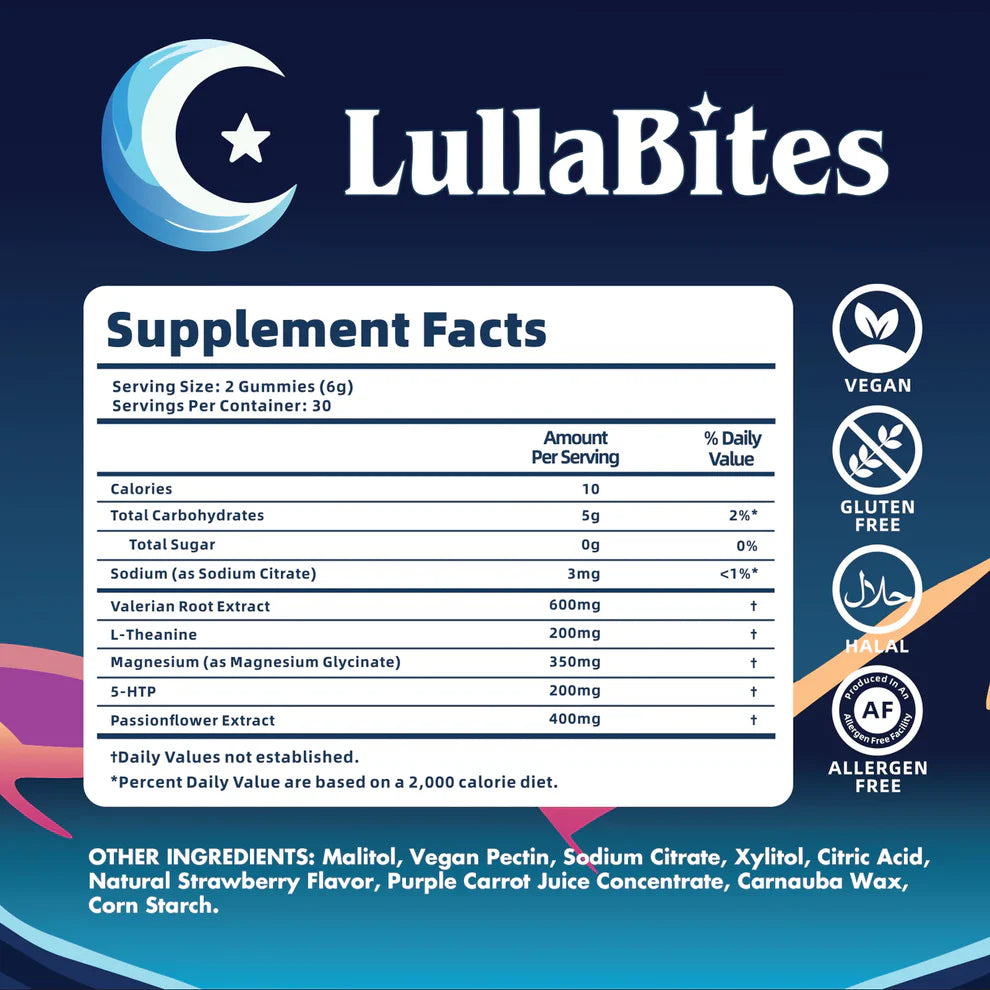 LullaBites®  Natural Sleep Gummies